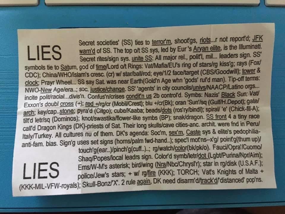 LIES OUR PRODUCTS TELL US: The weird notes being found in grocery store packaging in Pennsylvania continues