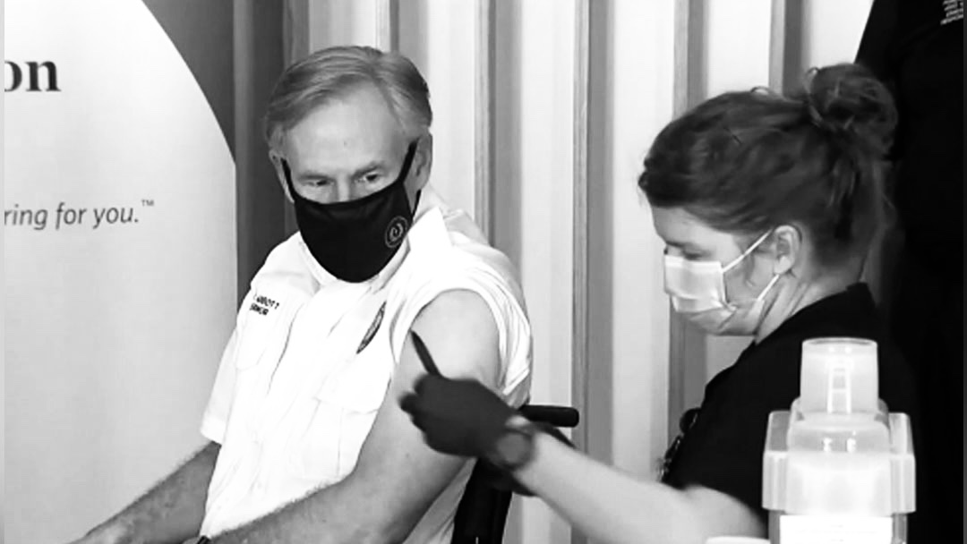 Covid deep in the Governors mansion of Texas