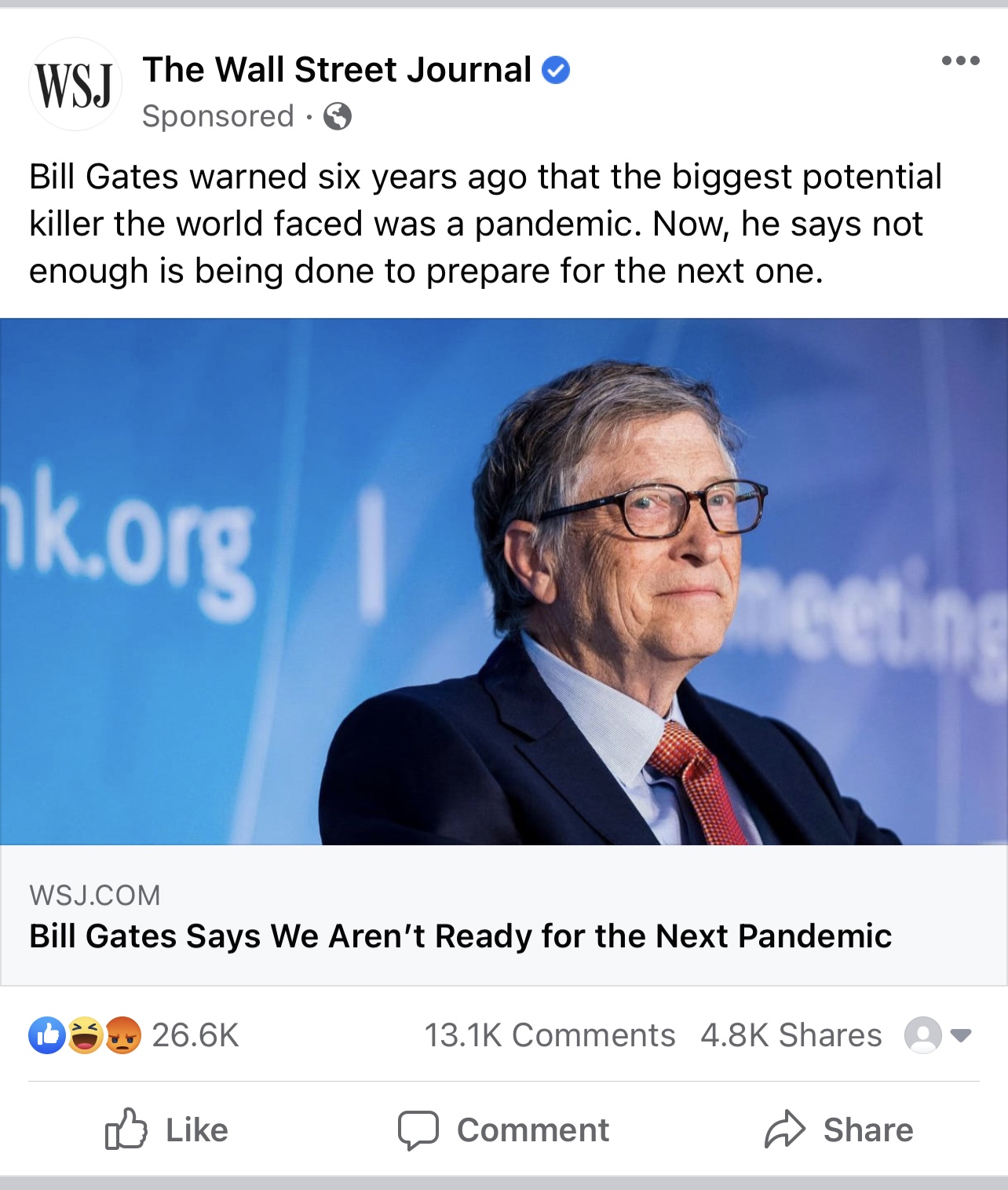 The sponsored  post that won’t go away!