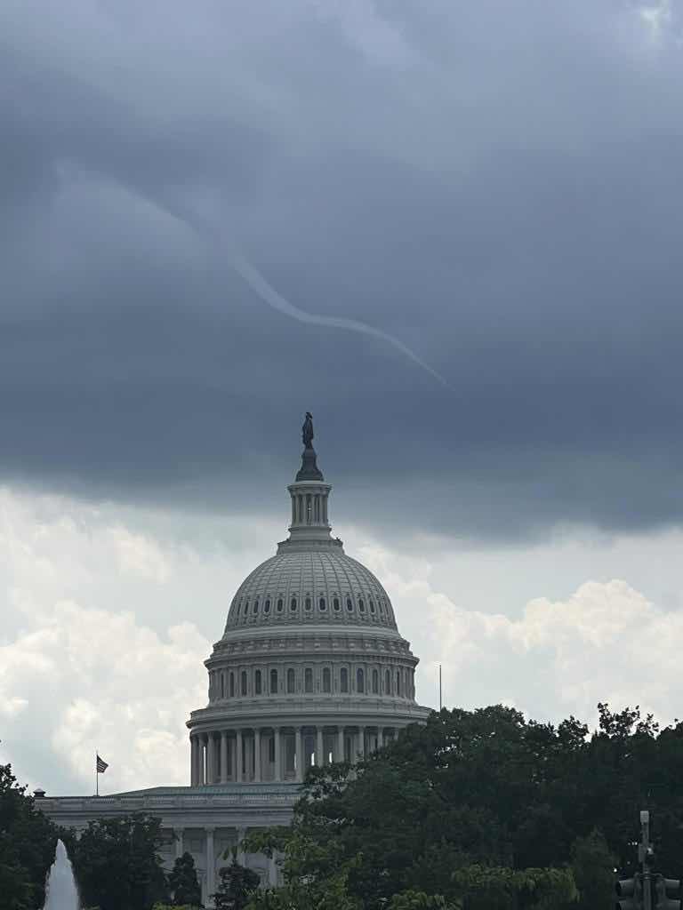 Funnel cloud over Capitol Hill!