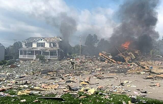 Massive house explosion near Pittsburgh