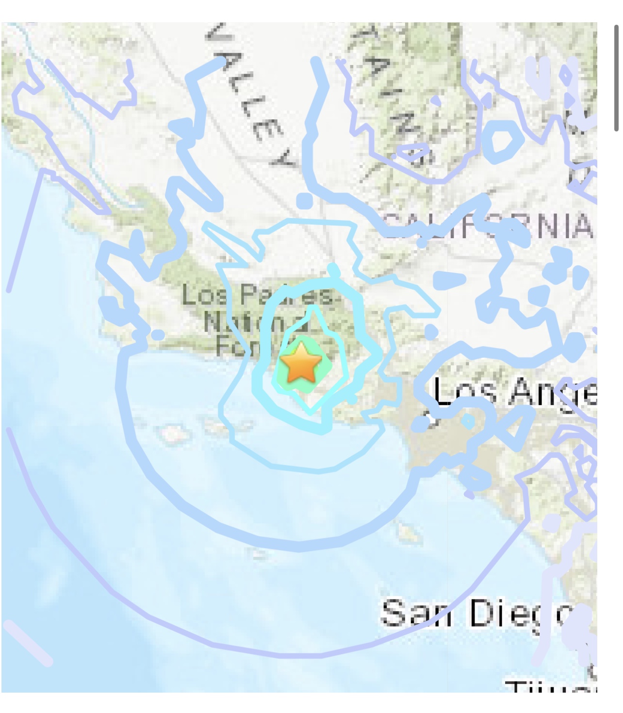 A tropical earthquake