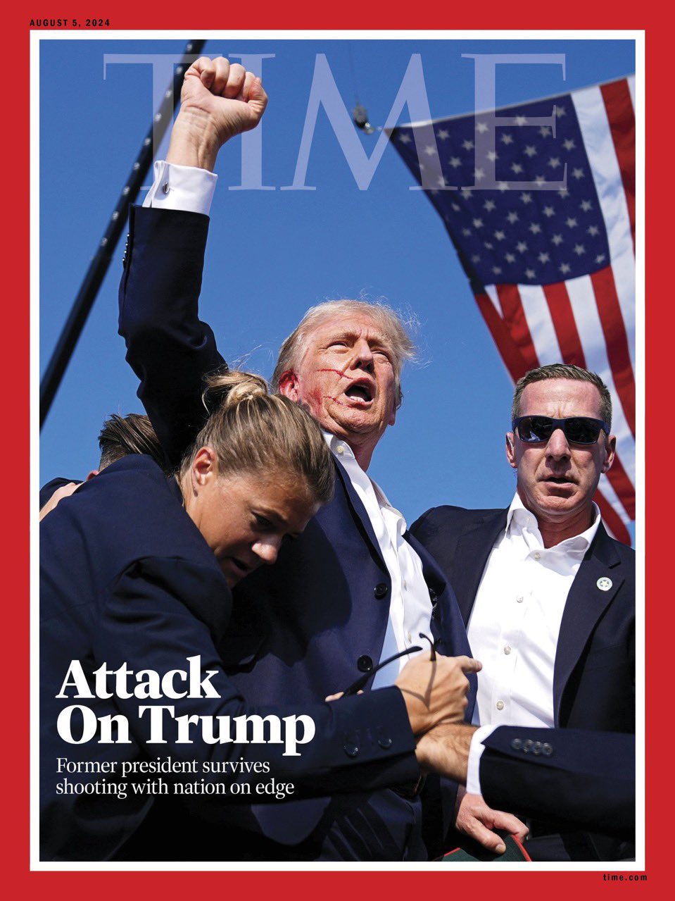 TIME MAGAZINE puts historic Trump photo on new cover