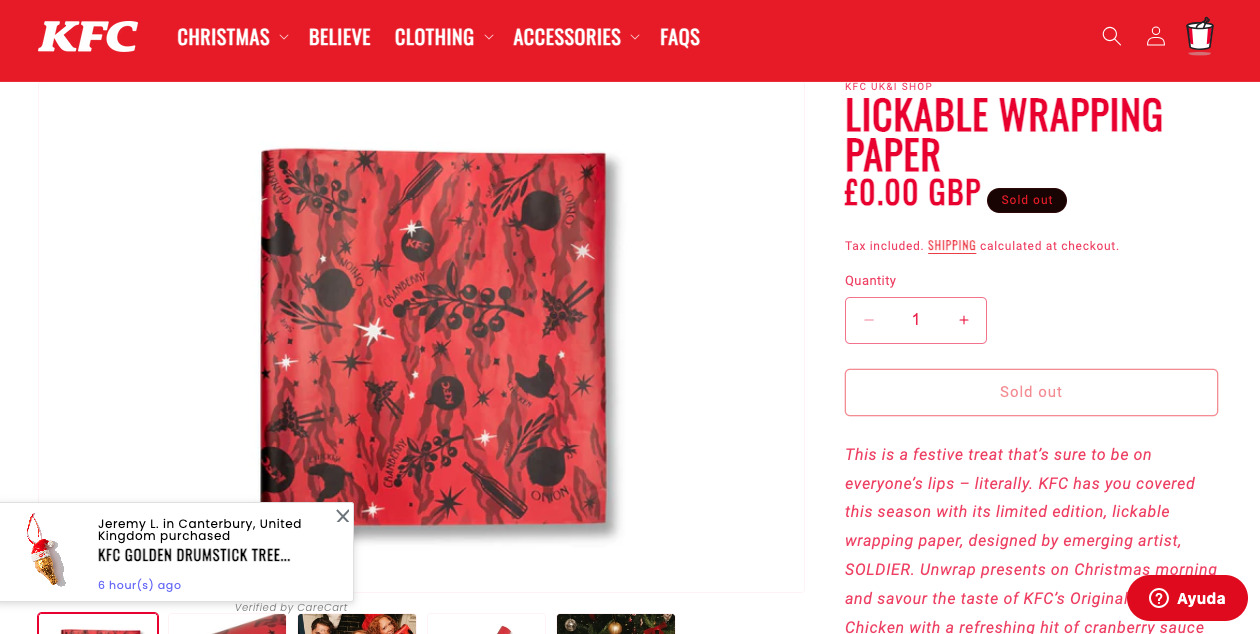 Christmas turns present-licking good