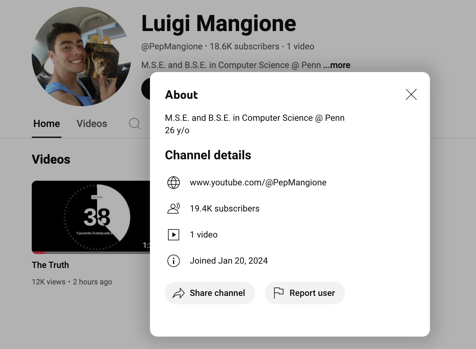 A cryptic video was uploaded to YouTube After Luigi Mangione’s arrest