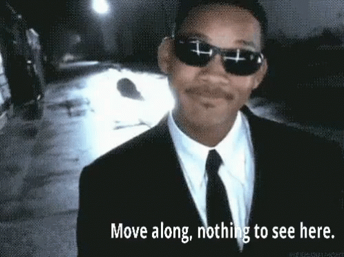 The White House is saying that there is nothing to see in New Jersey!