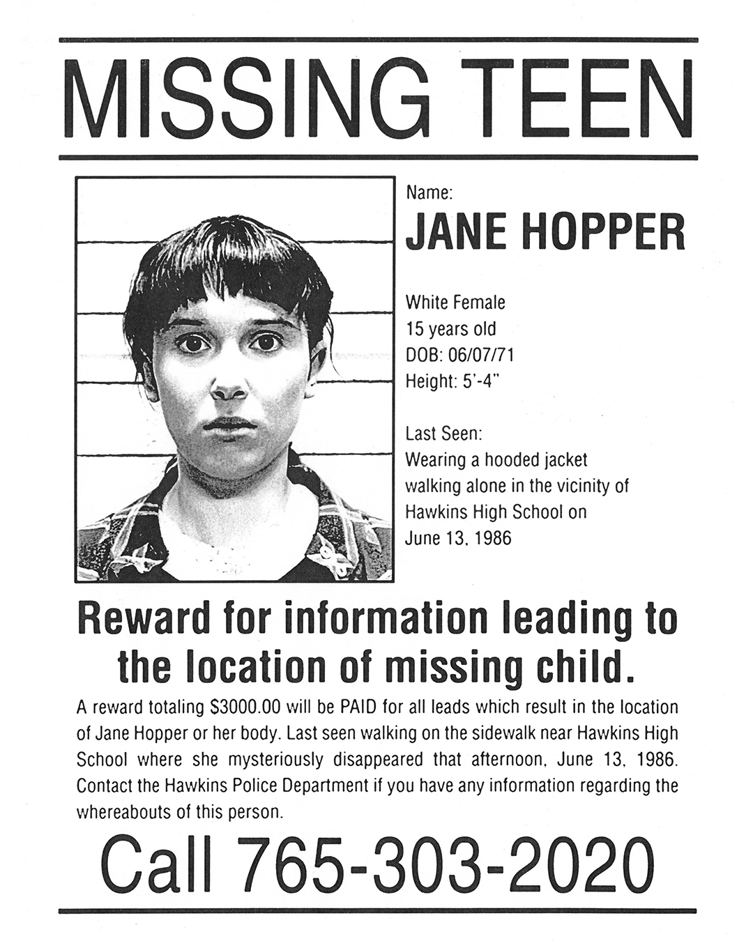 So who really is looking for Jane Hopper after the big 7.4 earthquake?