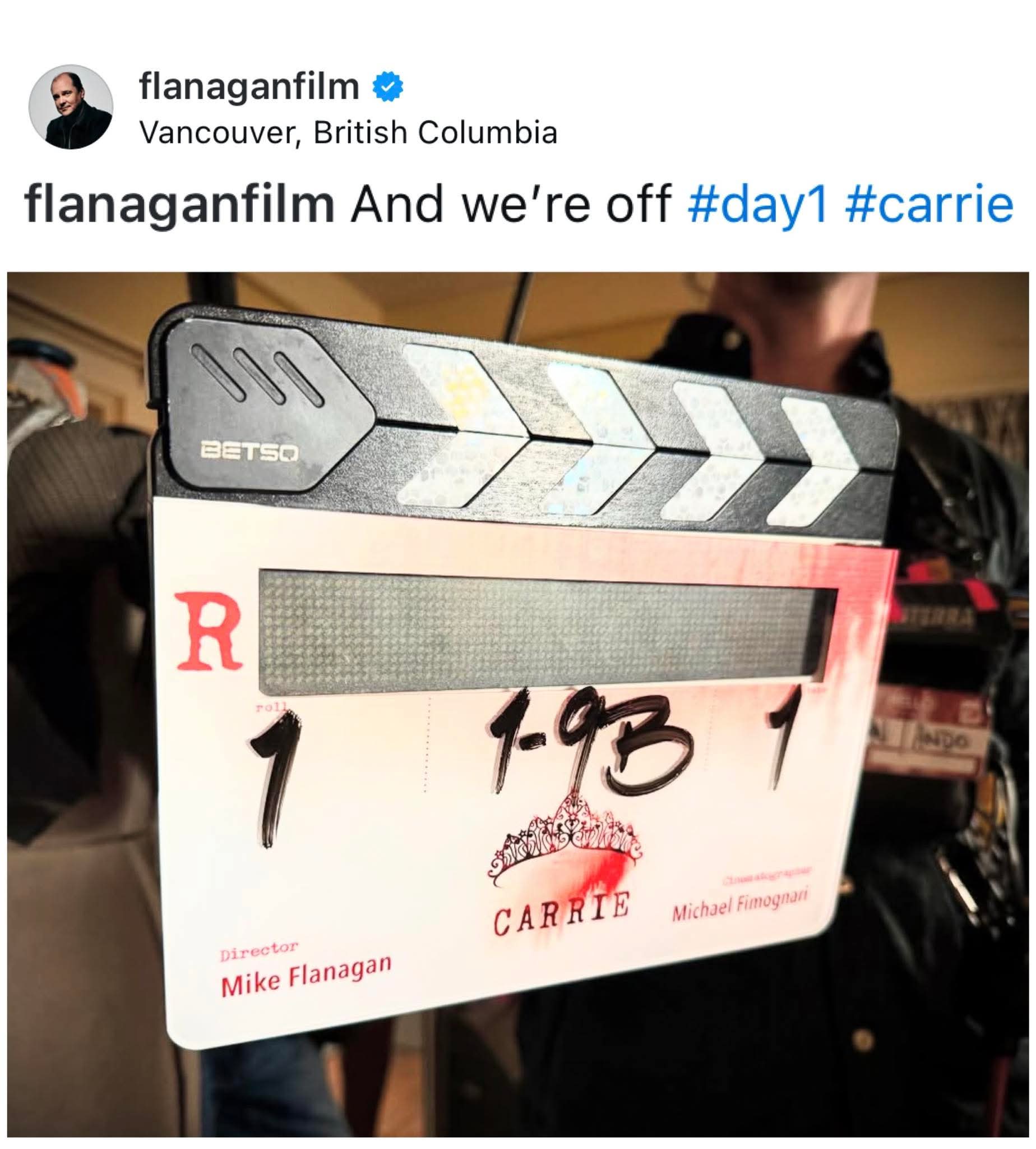 Mike Flanagan ready to roll on Carrie