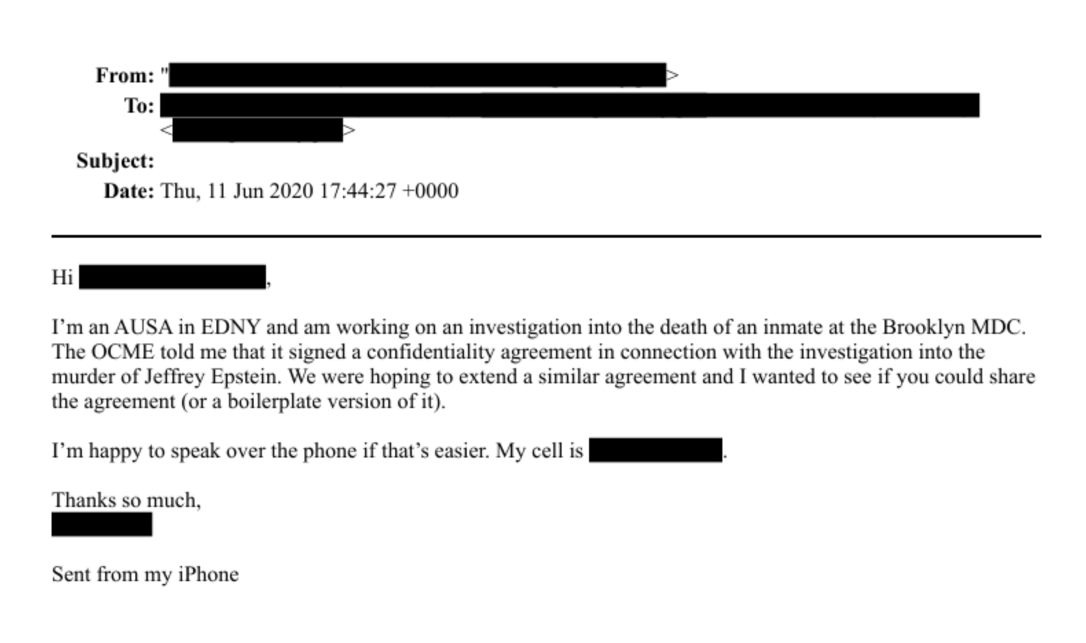 New Epstein email reignited murder accusations