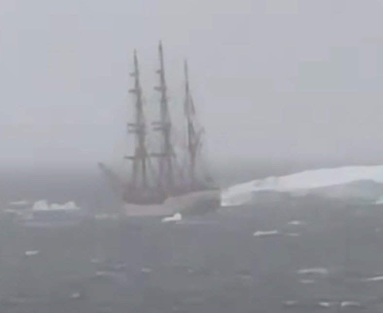The Antarctic ‘ghost ship’