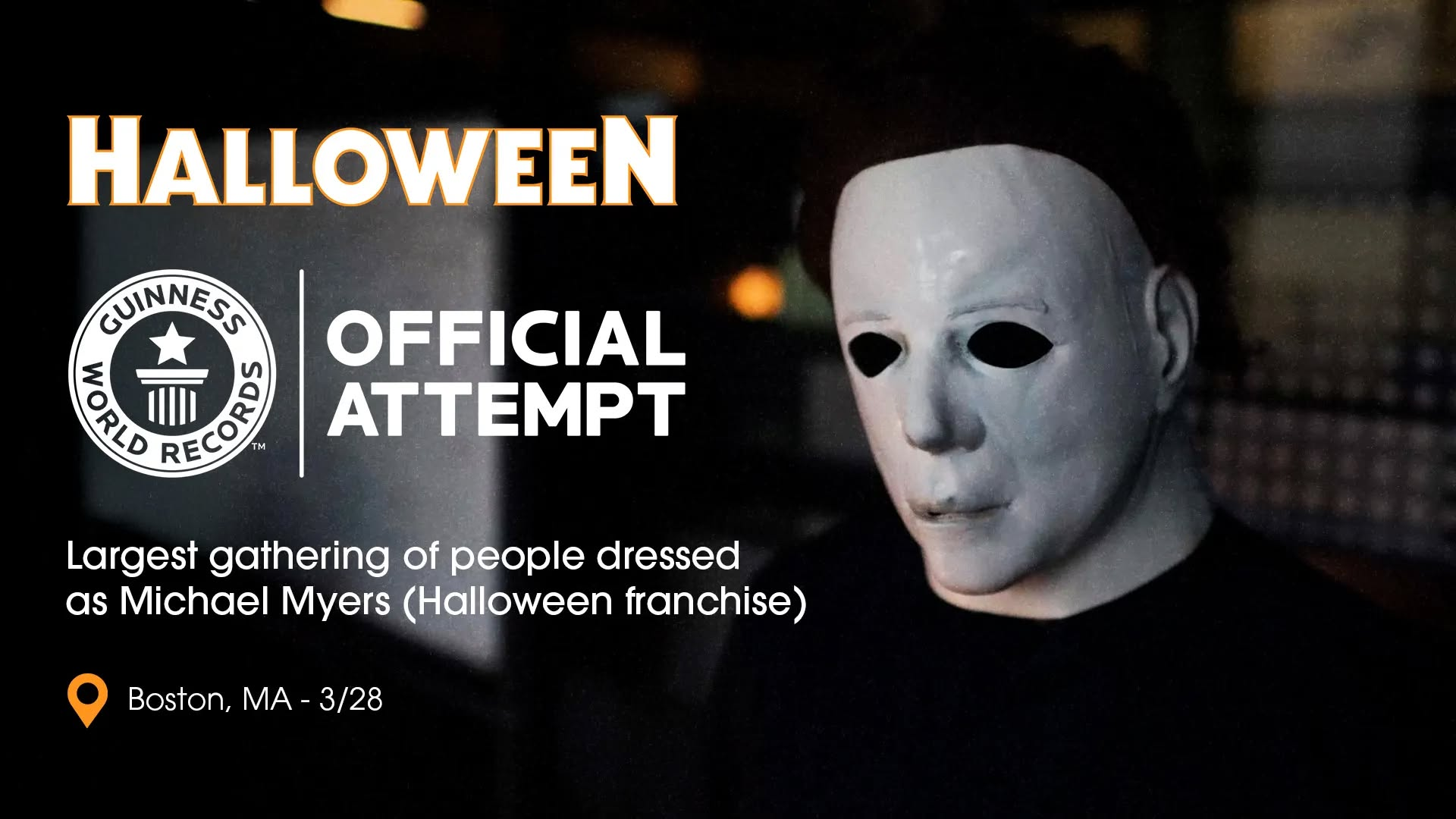 Michael Myers are heading to Boston in an attempt for a world record